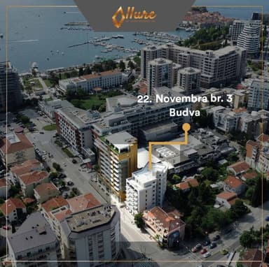 Квартира-студия 210 000 EUR в Будве с гостиничными стандартами
