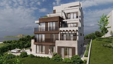Продажа двухспальной квартиры в Тивате с панорамным видом за 275000 €