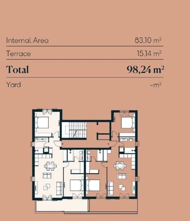 Продается квартира на Lustica Bay, 600,000 EUR, с двумя спальнями и видом на море
